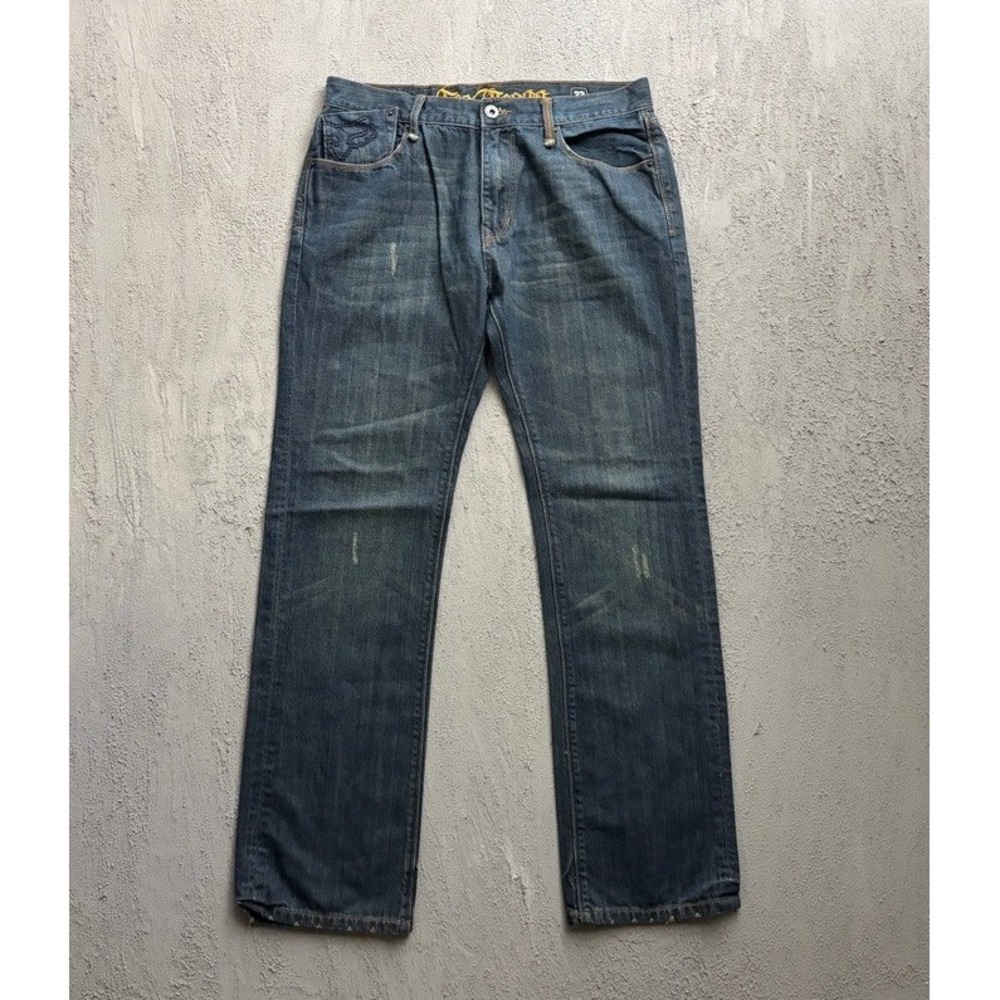Vintage Fox Racing Denim Jeans Size 33x32 Blue 2000s